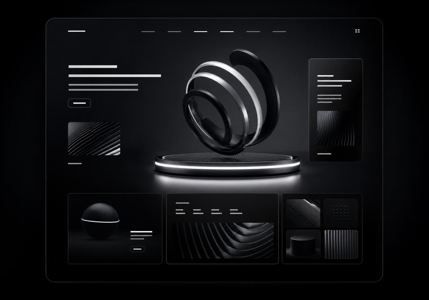 Dark premium website concept for Marsad Khan's selected work